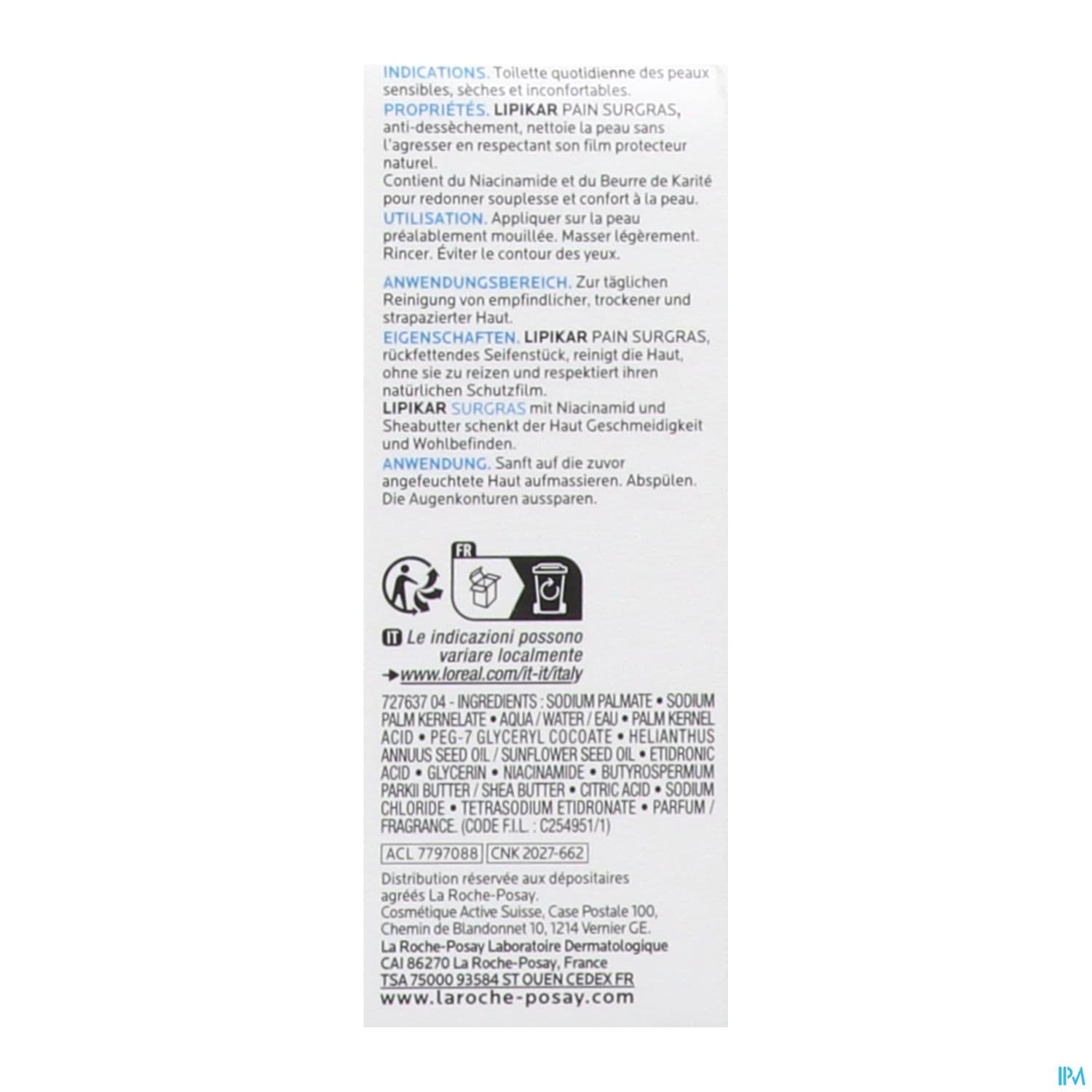 LIPIKAR PAIN SURGRAS 150G
