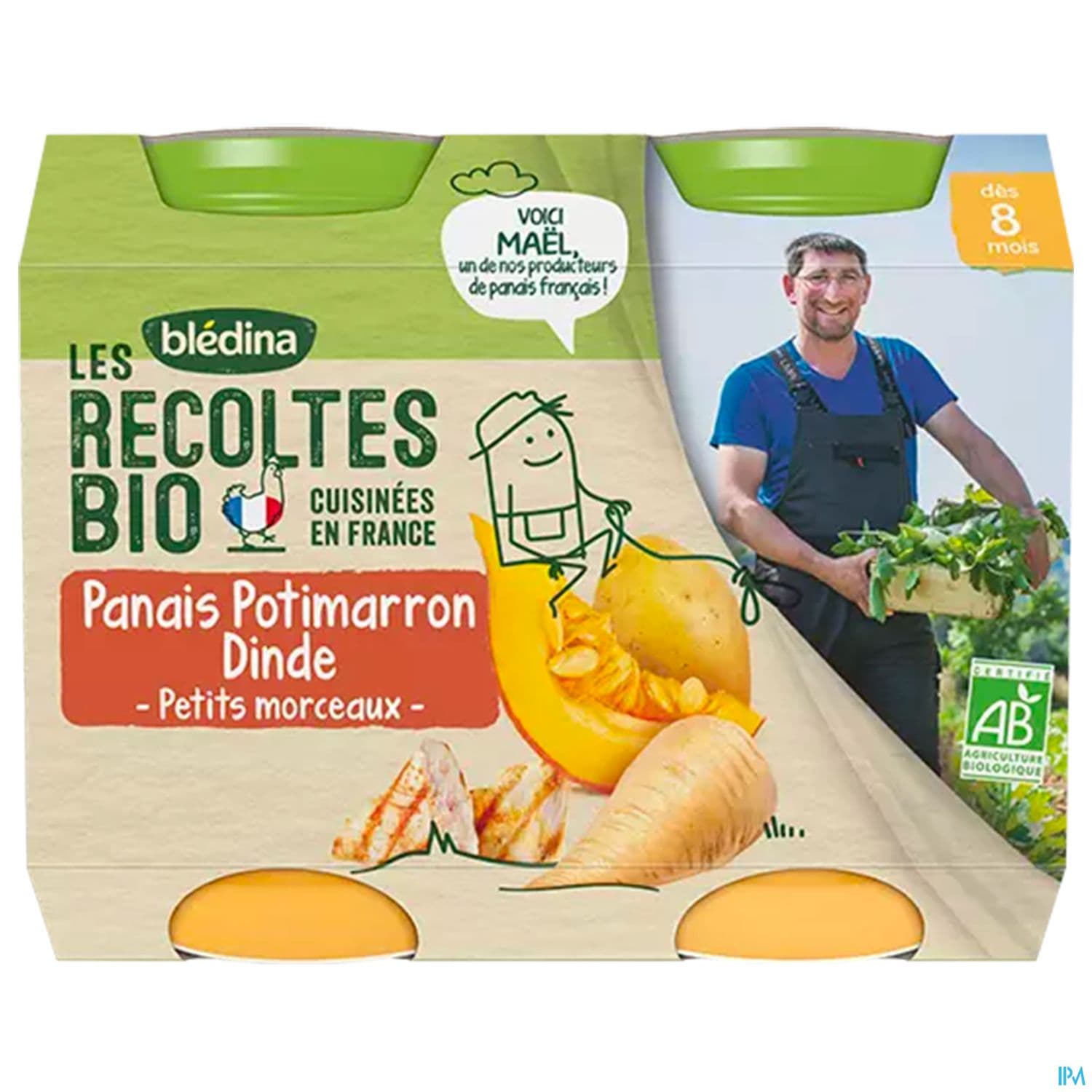 BLEDINA REC BIO PAN/POTI/DIN200GX2