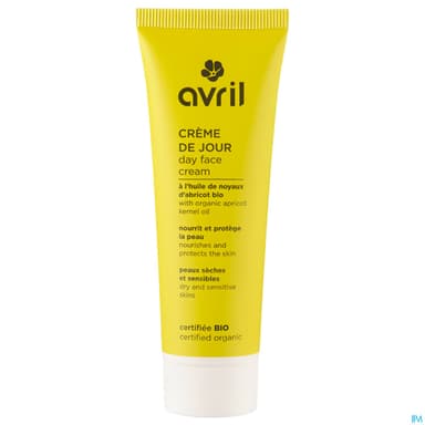 Avril Creme De Jour Peaux Seches Sensibles Certifiee Bio 50ml