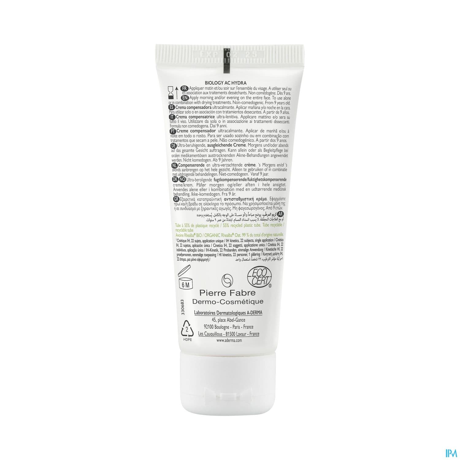 A-DERMA BIOLOGY AC HYDRA CR 40ML