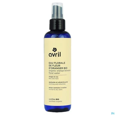 Avril Eau Florale De Fleur D'oranger Certifiee Bio 200ml