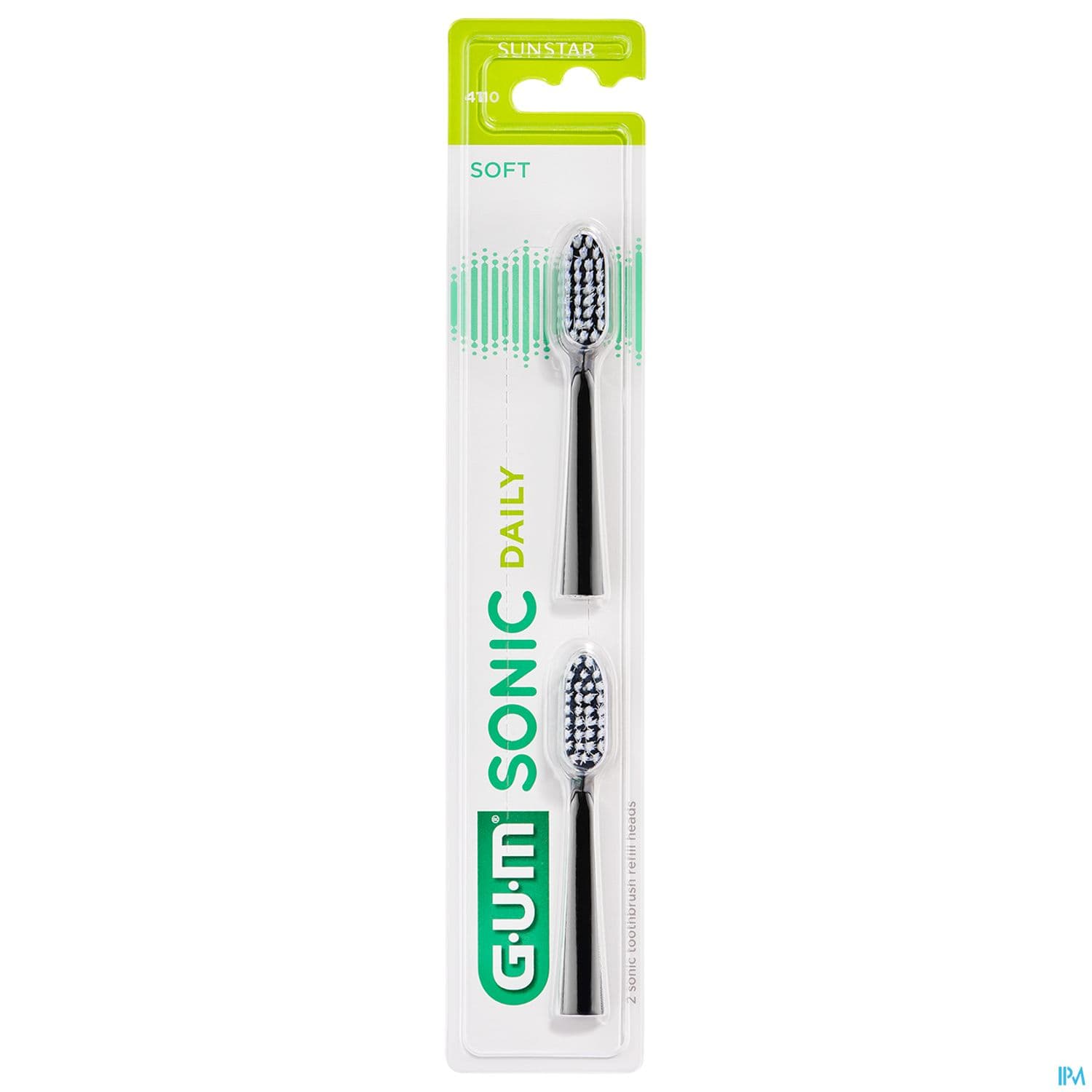 Gum Activital Sonic Rechange Pour Brosse Black X2