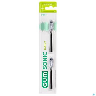 Gum Activital Sonic Rechange Pour Brosse Black X2