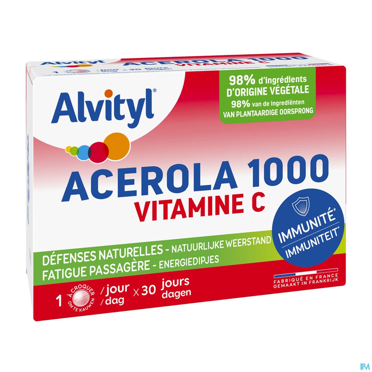 Alvityl Acerola 1000 Vitamine C Comprime A Croquer 30 X2 -50% Sur Le Deuxieme