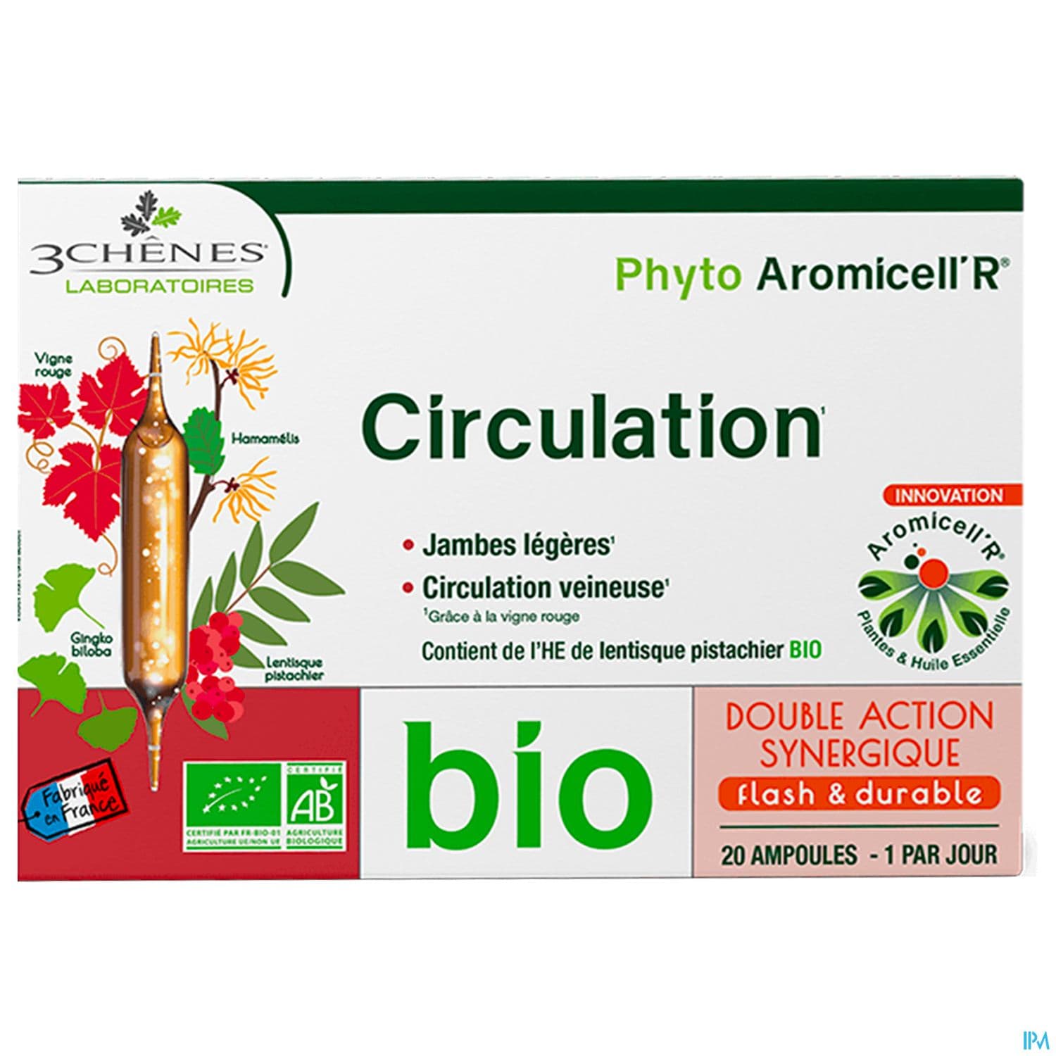 3 CHENES PHYTOAROMICEL CIRCU AMP20
