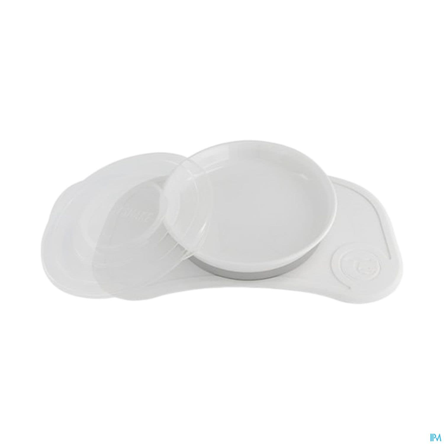 Twistshake Plateau Click Mat Mini + Assiette +6m Blanc
