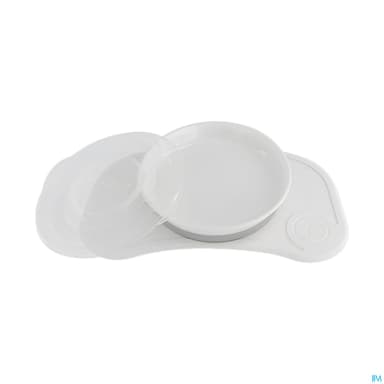 Twistshake Plateau Click Mat Mini + Assiette +6m Blanc