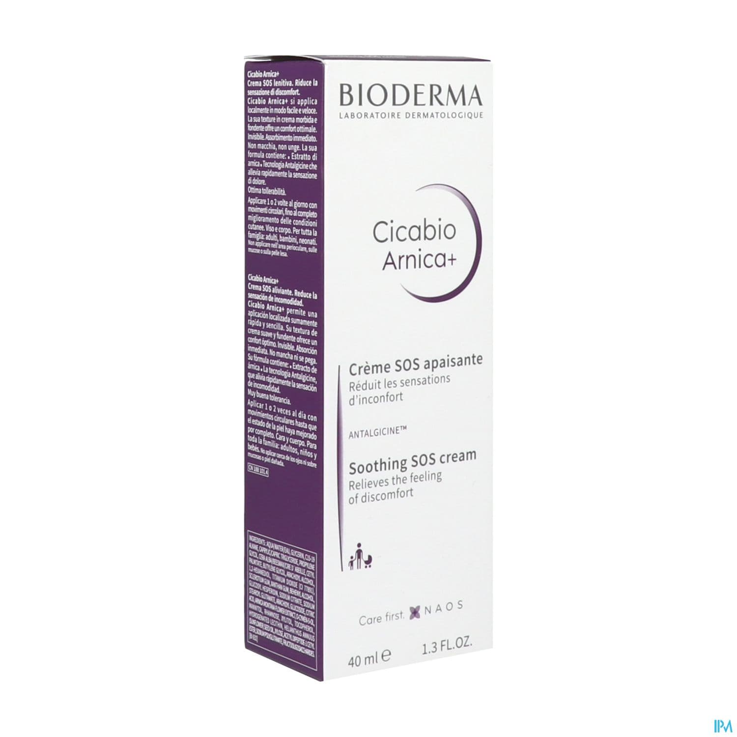 Bioderma Cicabio Arnica+ Creme Sos Apaisante Sans Parfum 40ml