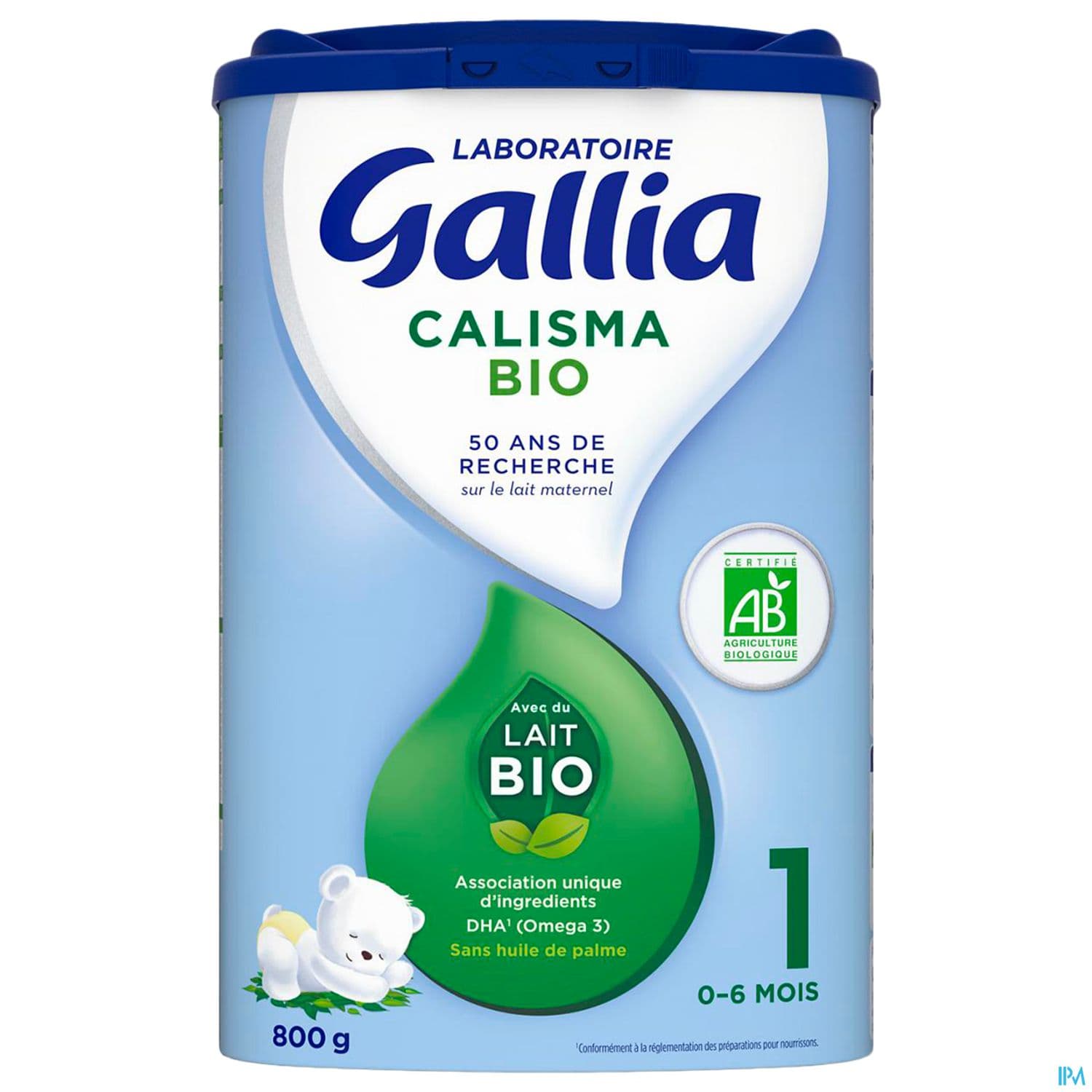 GALLIA CALISMA 1 LAIT PDR BIO800G
