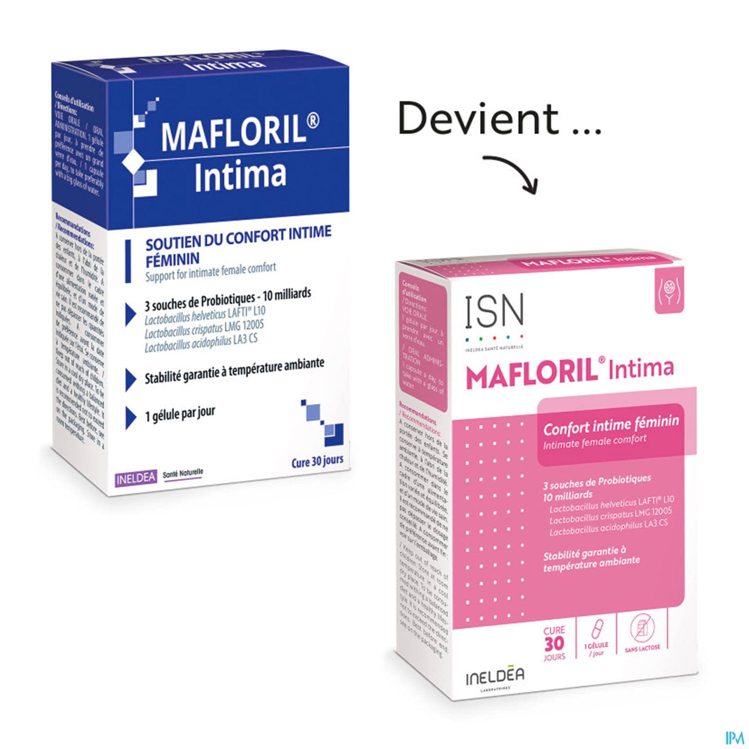 Ineldea Isn Mafloril Intima Soutient La Flore Vaginale Gelule 30
