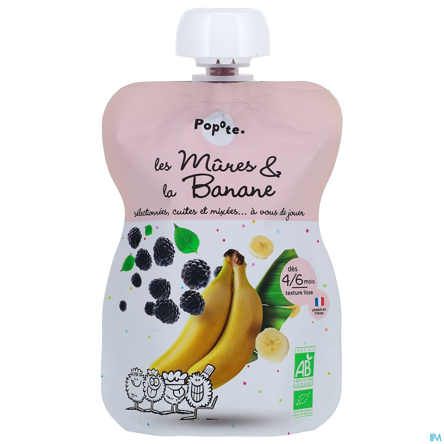Popote Gourde Mures Banane 120g