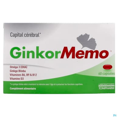 GINKOR MEMO CAPS CAPITAL CEREBRAL B/60
