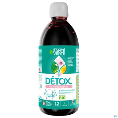 Sante Verte Detox Bio Solution Buvable 500ml