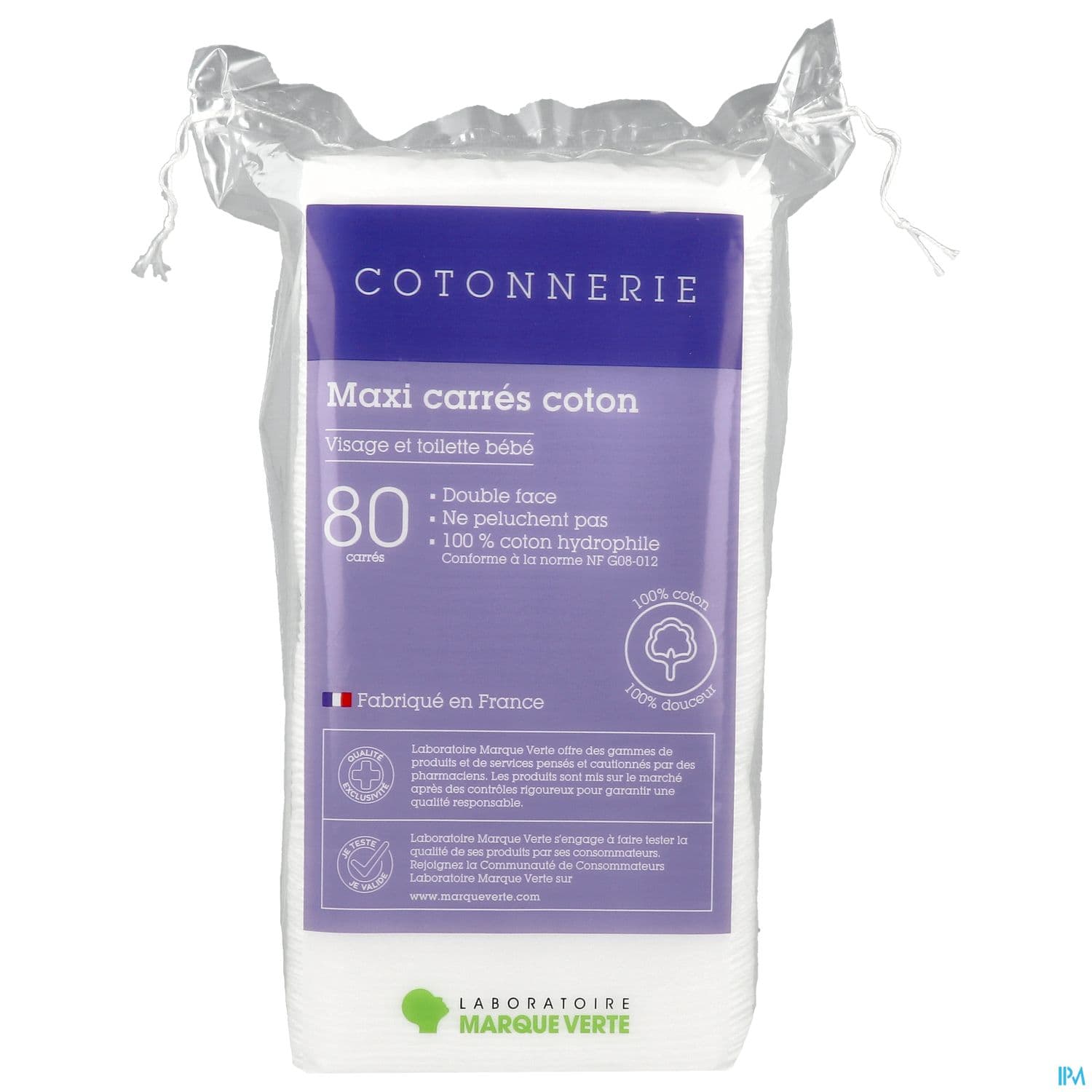 LMV MAXI CARRES COTON SACH 80
