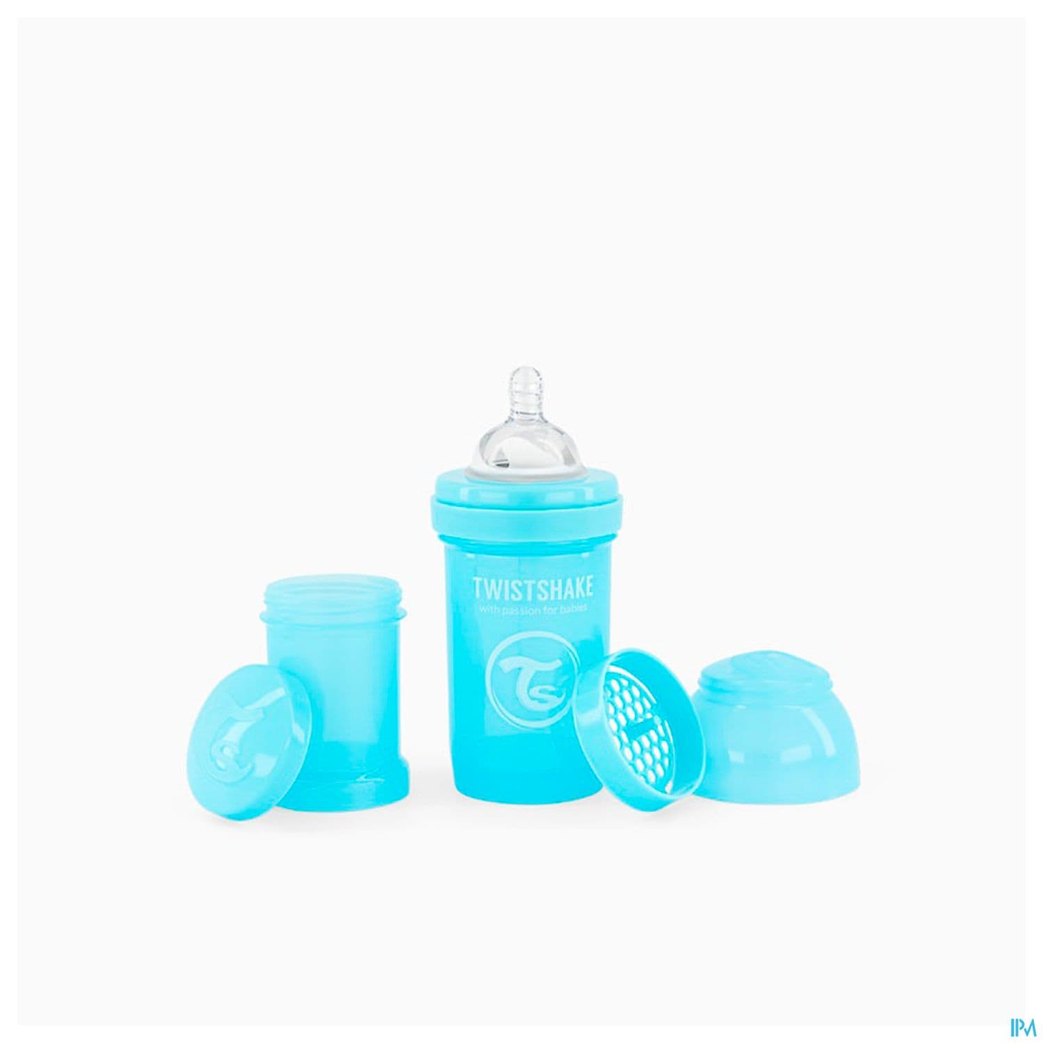 TWISTSHAKE BIB 180ML BLEU PAST 0M+
