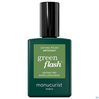 Manucurist Green Flash Vernis A Ongles Artichaut 15ml