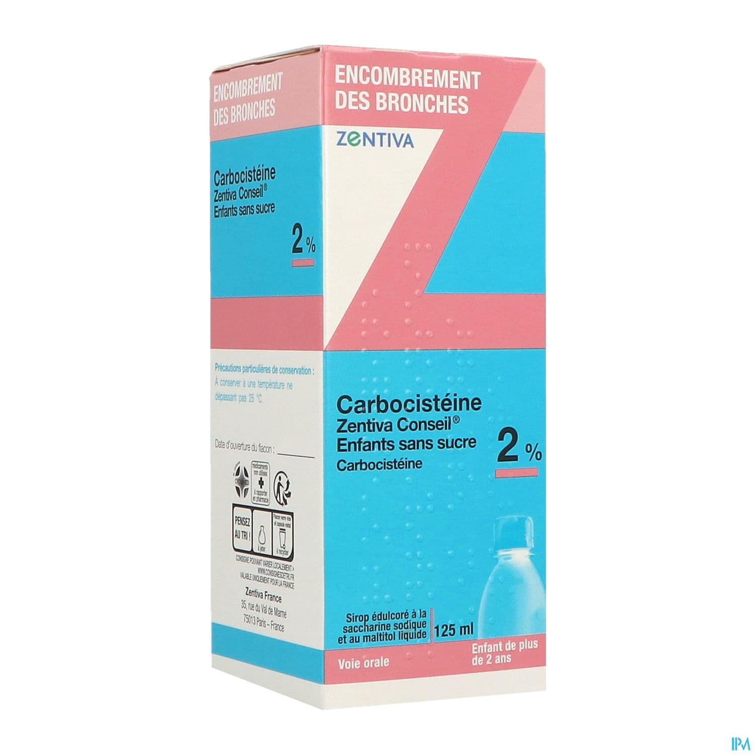 CARBOCISTEINE 2% ZTV SP S/S 125ML