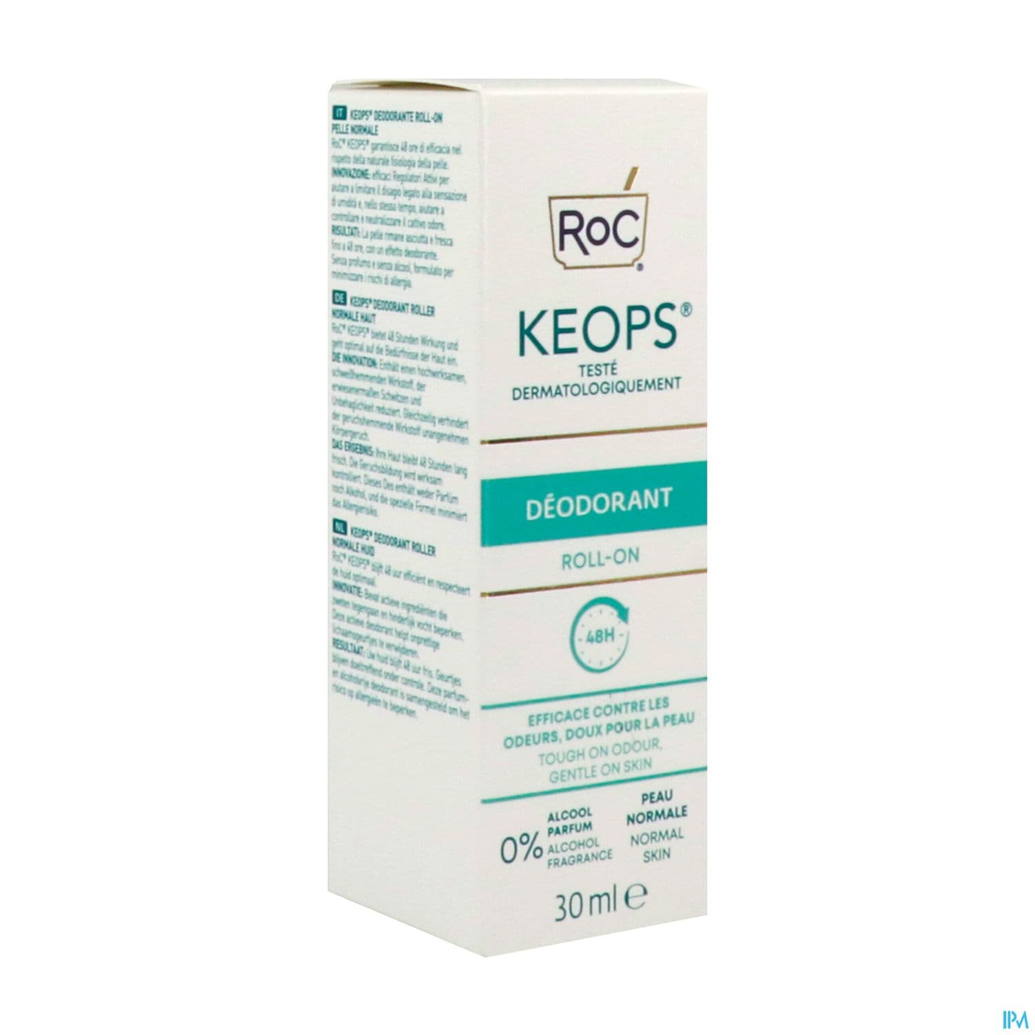 Roc Keops Deodorant Roll On 48h 30ml — Pharmacie SO OUEST