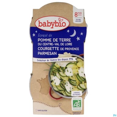 BABYBIO MENU BON/NUI PDT/COUR2X200