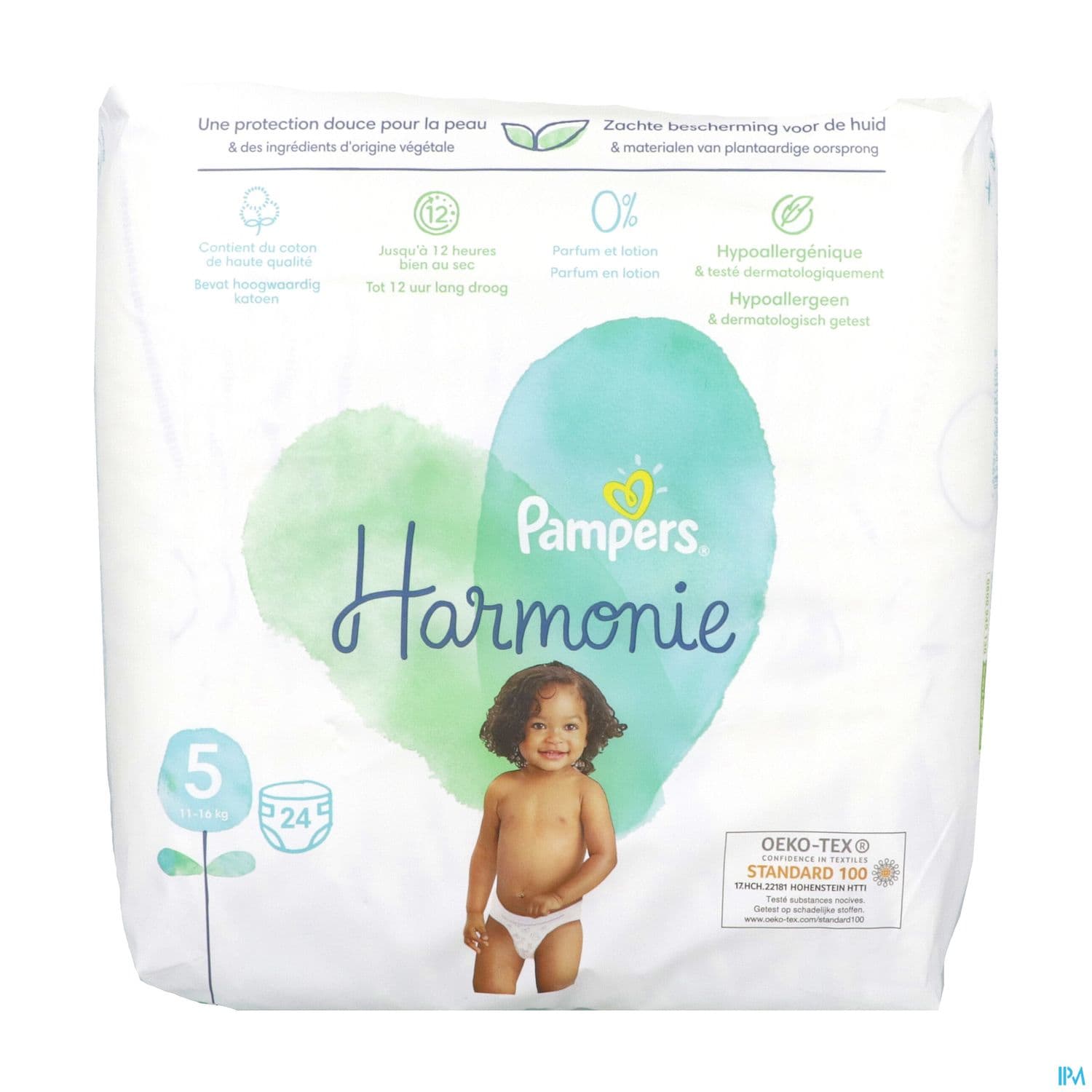 COUCH PAMPERS HARMONIE T5 11KG+ 24 — Pharmacie Gueriniere