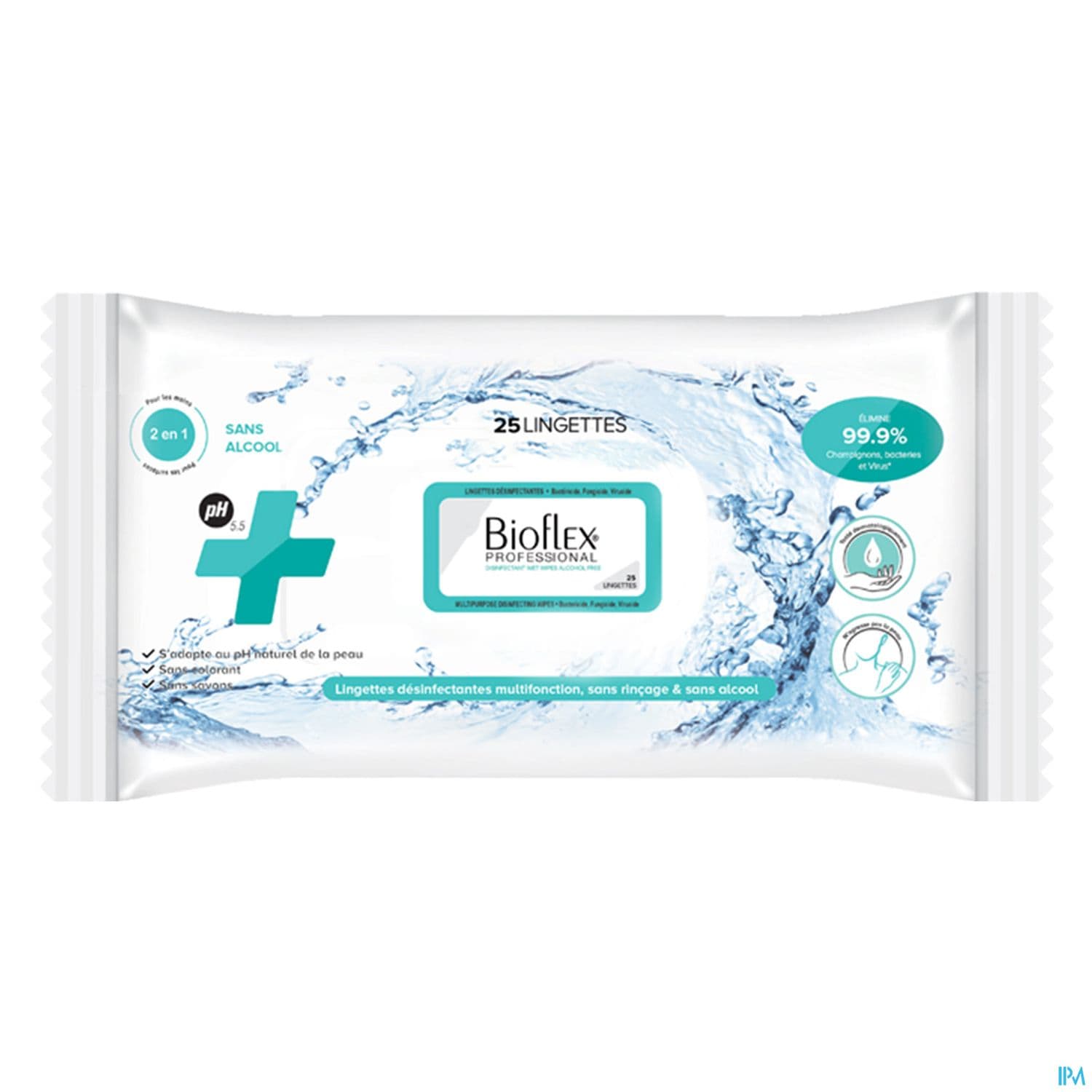 Bioflex Lingette Desinfectante 2en1 120