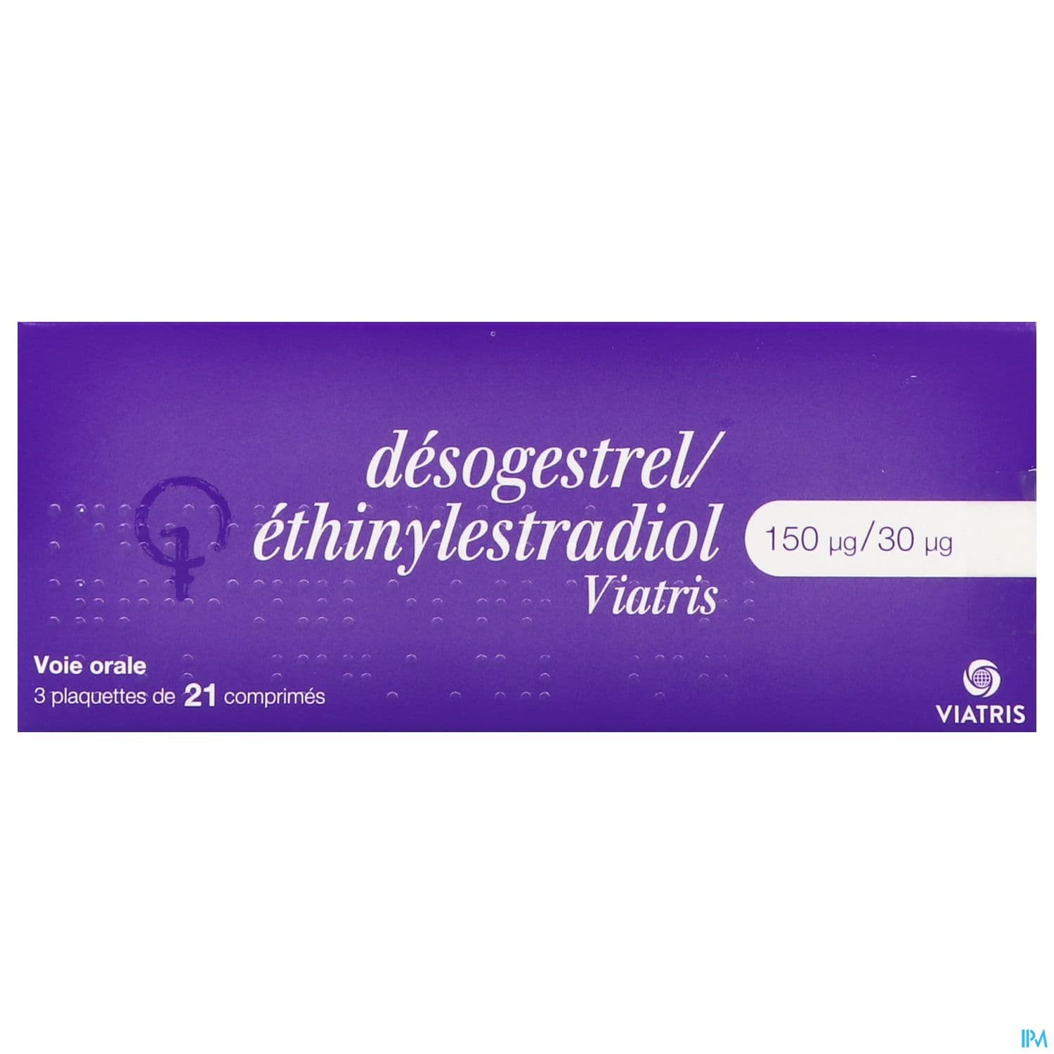 Desogestrel Ethinylestradiol Mylan 150mcg/30mcg Comprime 21 X3