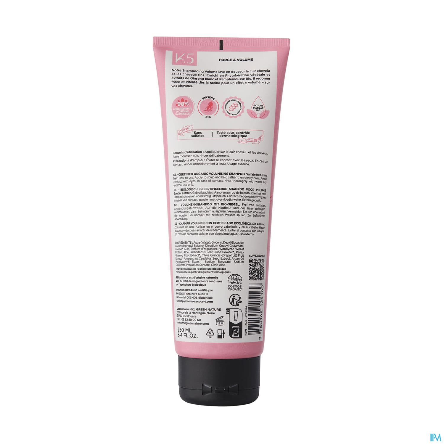 MKL SH VOLUME BIO 250ML