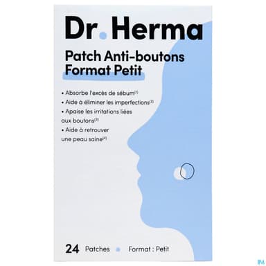 Dr Herma Patch Anti Boutons Format Petit 24