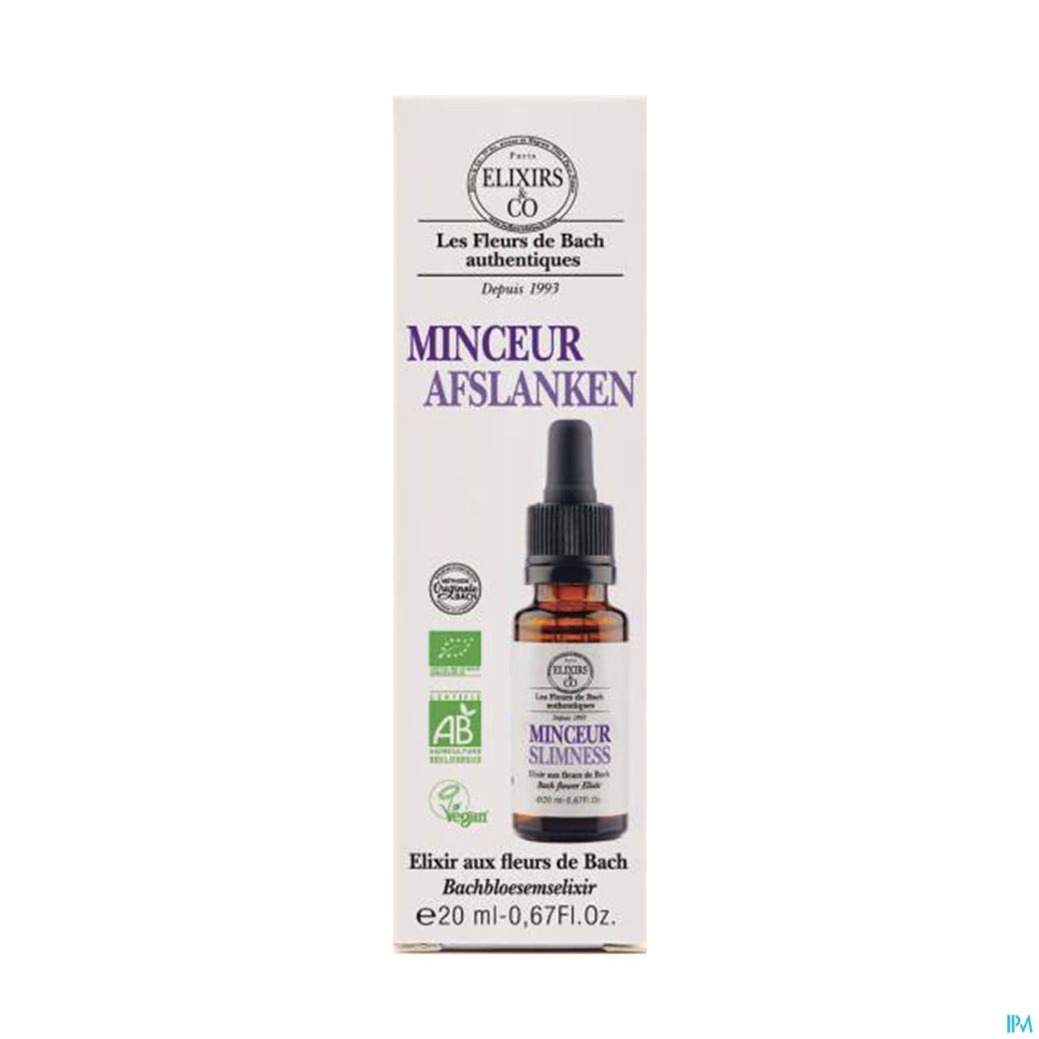 Elixirs Co Les Fleurs De Bach Minceur Bio Gouttes 20ml