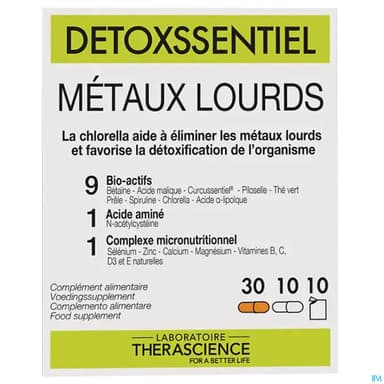 Therascience Detoxssentiel Metaux Lourd Gelule 40 + Sac 10