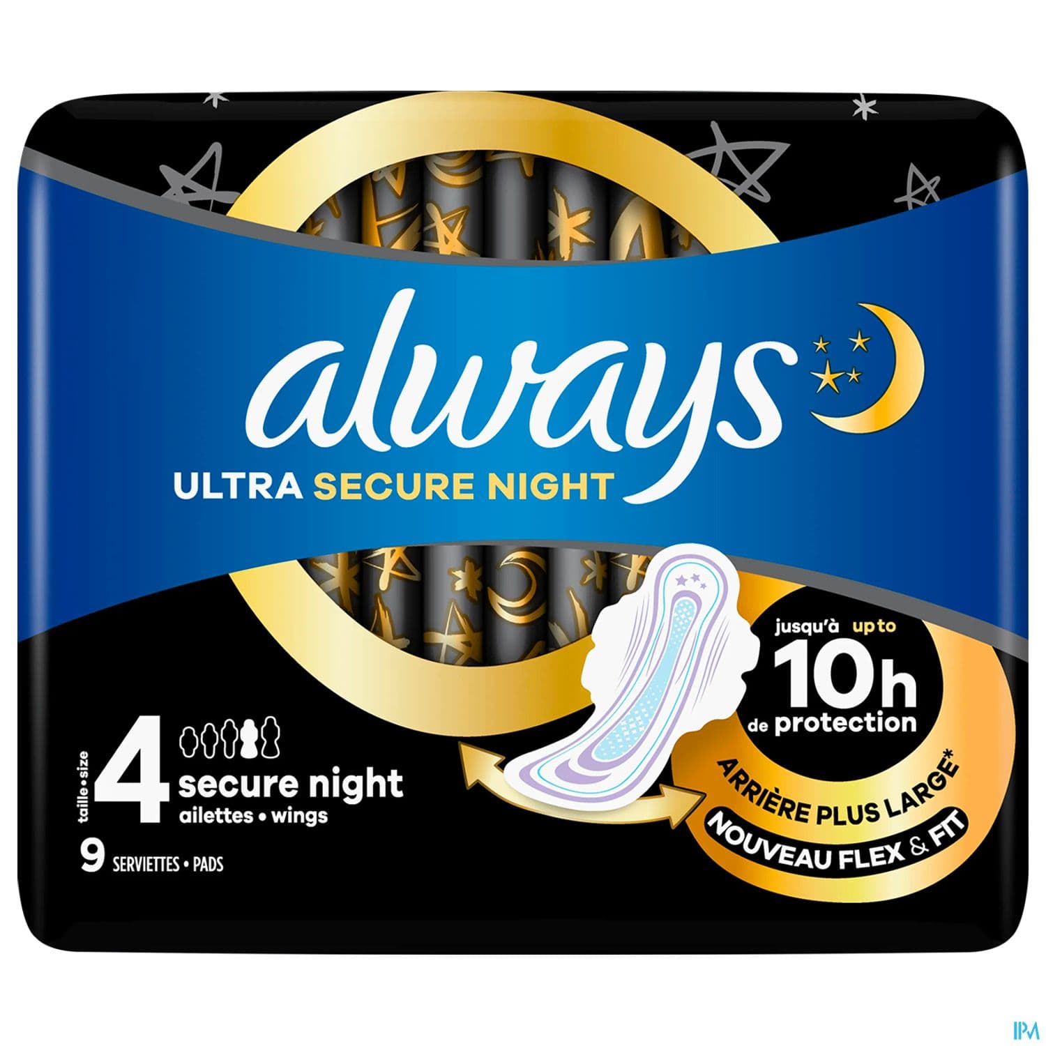 Always Ultra Secure Serviette Periodique Night 9