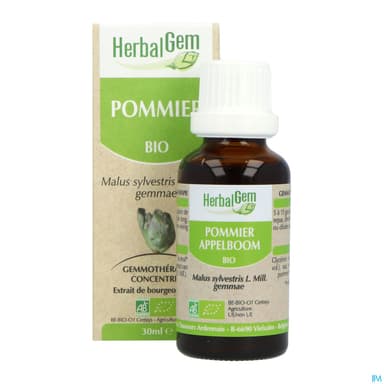 Herbalgem Pommier Bourgeon Macerat Glycer Bio 30ml