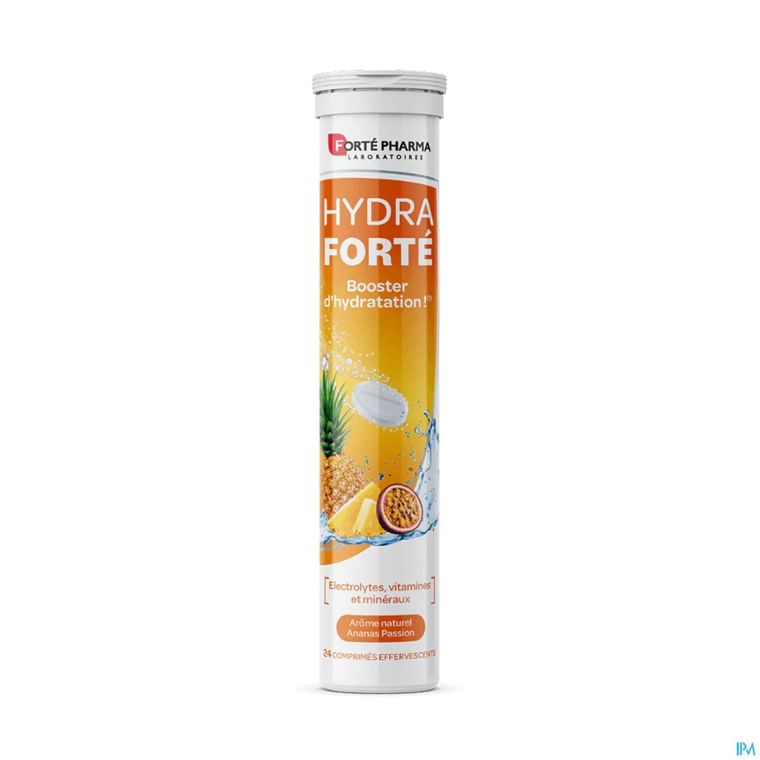Forte Pharma Hydra Forte Booster D'hydratation Gout Ananas Passion Comprime Effervescent 24
