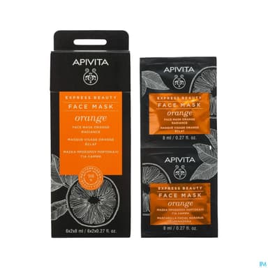 Apivita Express Beauty Masque Orange Sachet 8ml X2