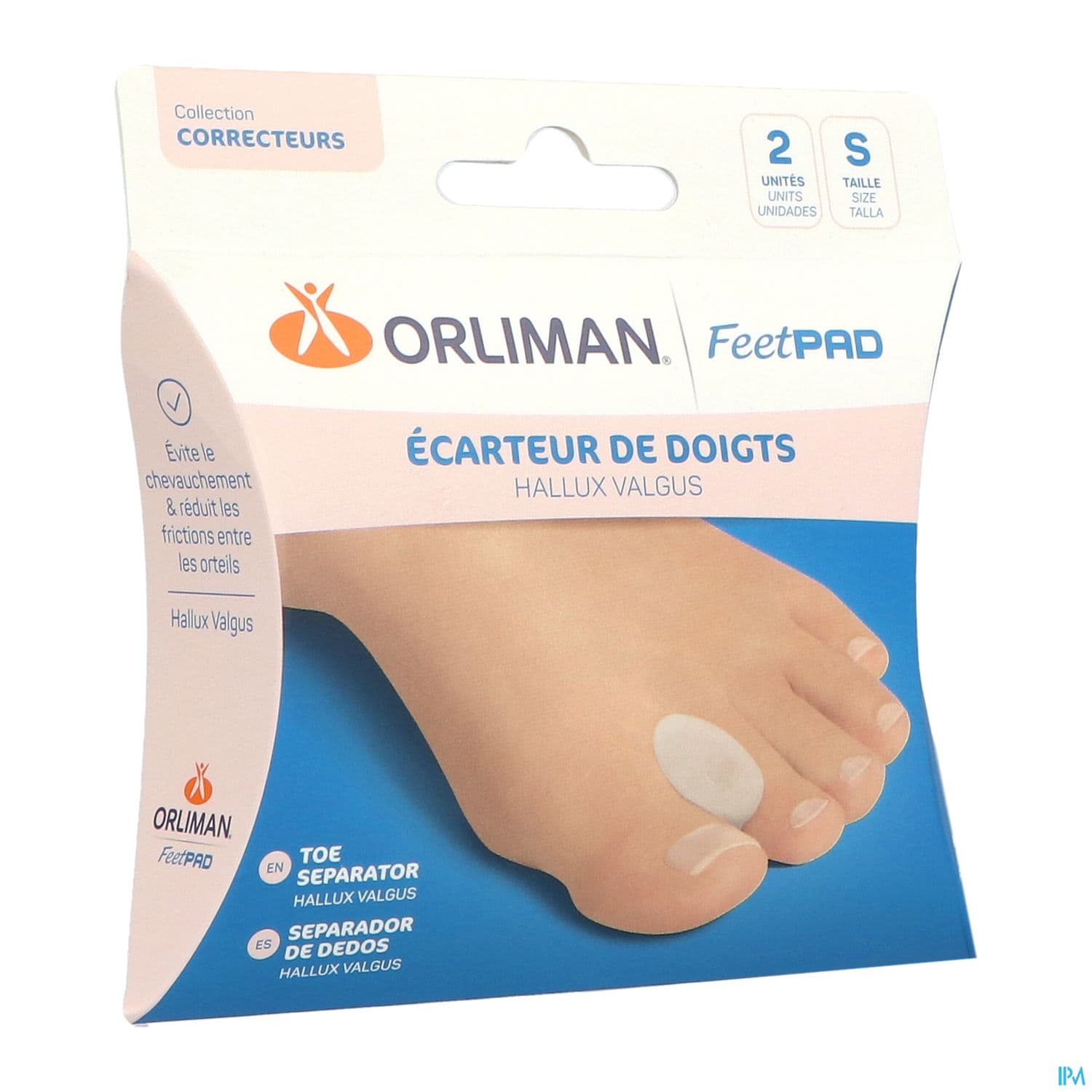 Orliman Feetpad Hallux Valgus Ecarteur De Doigts Ts X2