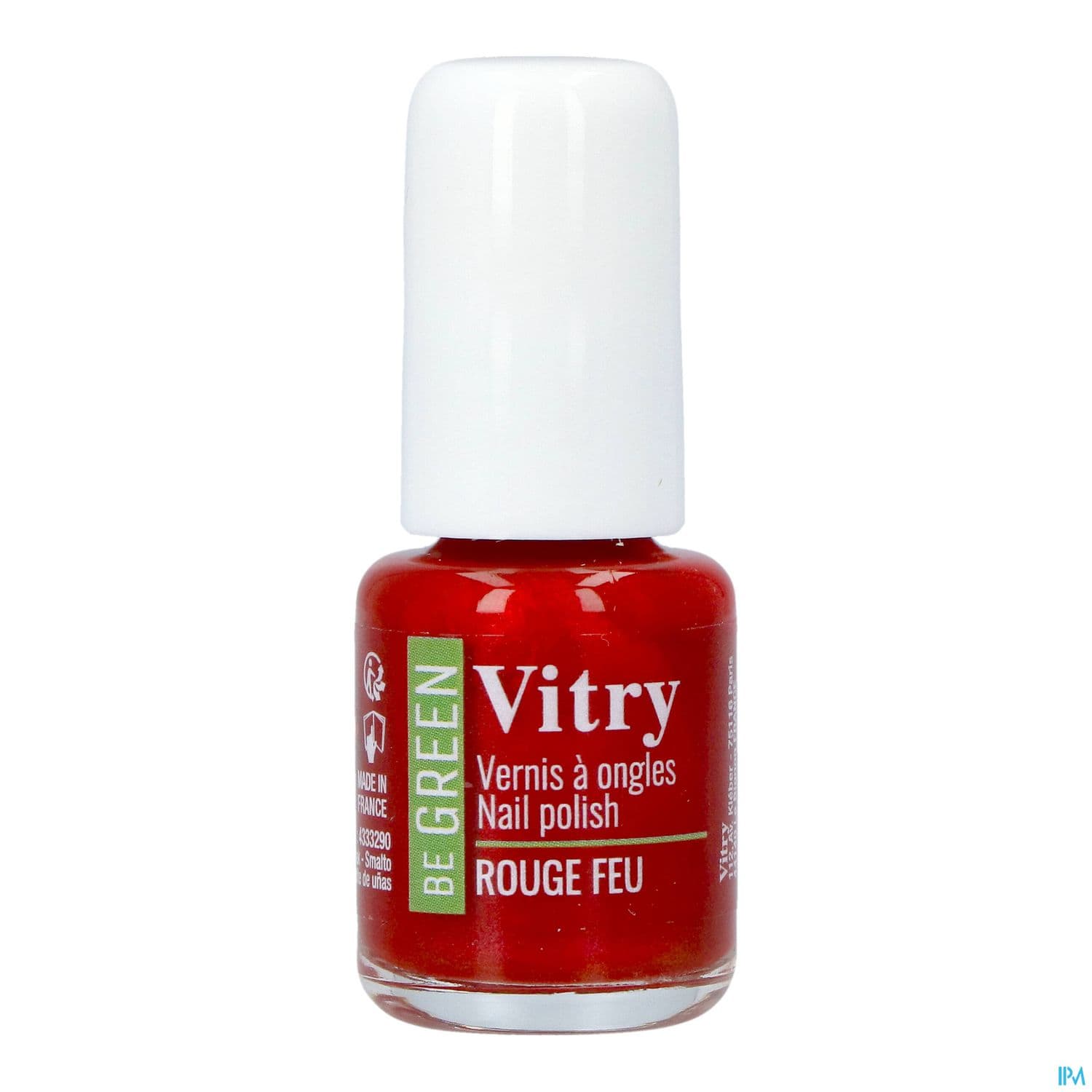 Vitry Be Green Vernis Ongles Rouge Feu 6ml