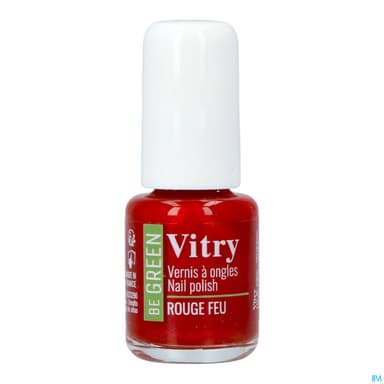 Vitry Be Green Vernis Ongles Rouge Feu 6ml