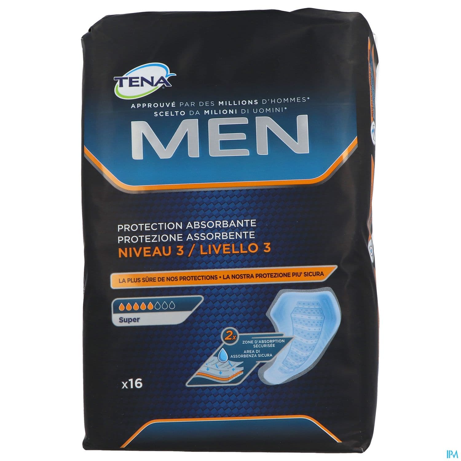 TENA MEN SUPER NIVEAU 3 16