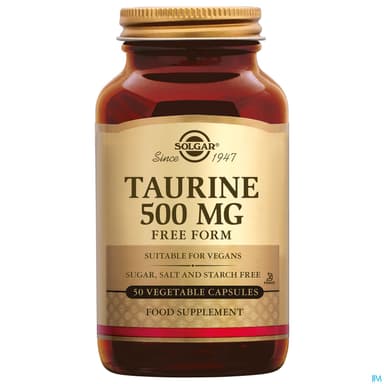 Solgar Taurine 500mg Gelule Vegetale 50