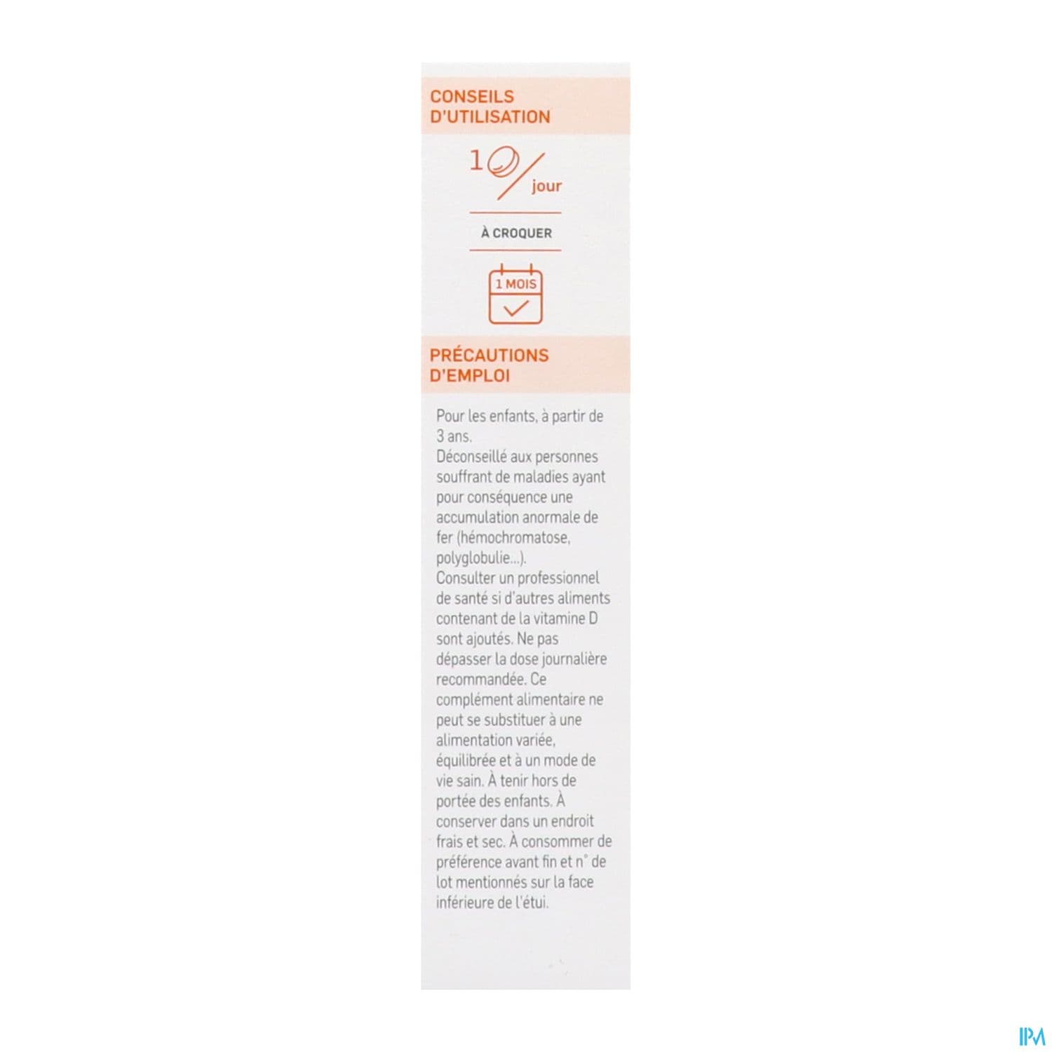 MULTIBIANE VIT/MIN ENF CPR CROQ 30