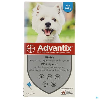 Advantix Chien Petit Spot On Solution 1ml 4