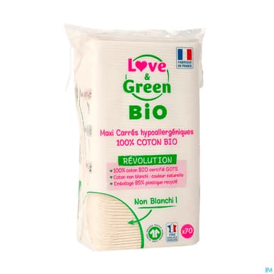 LOVE&GREEN BIO COTON MAXI CARRE 70
