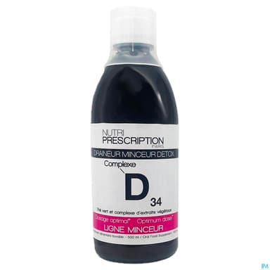 Nutriprescription D34 Draineur Minc Solution Buvable 500ml