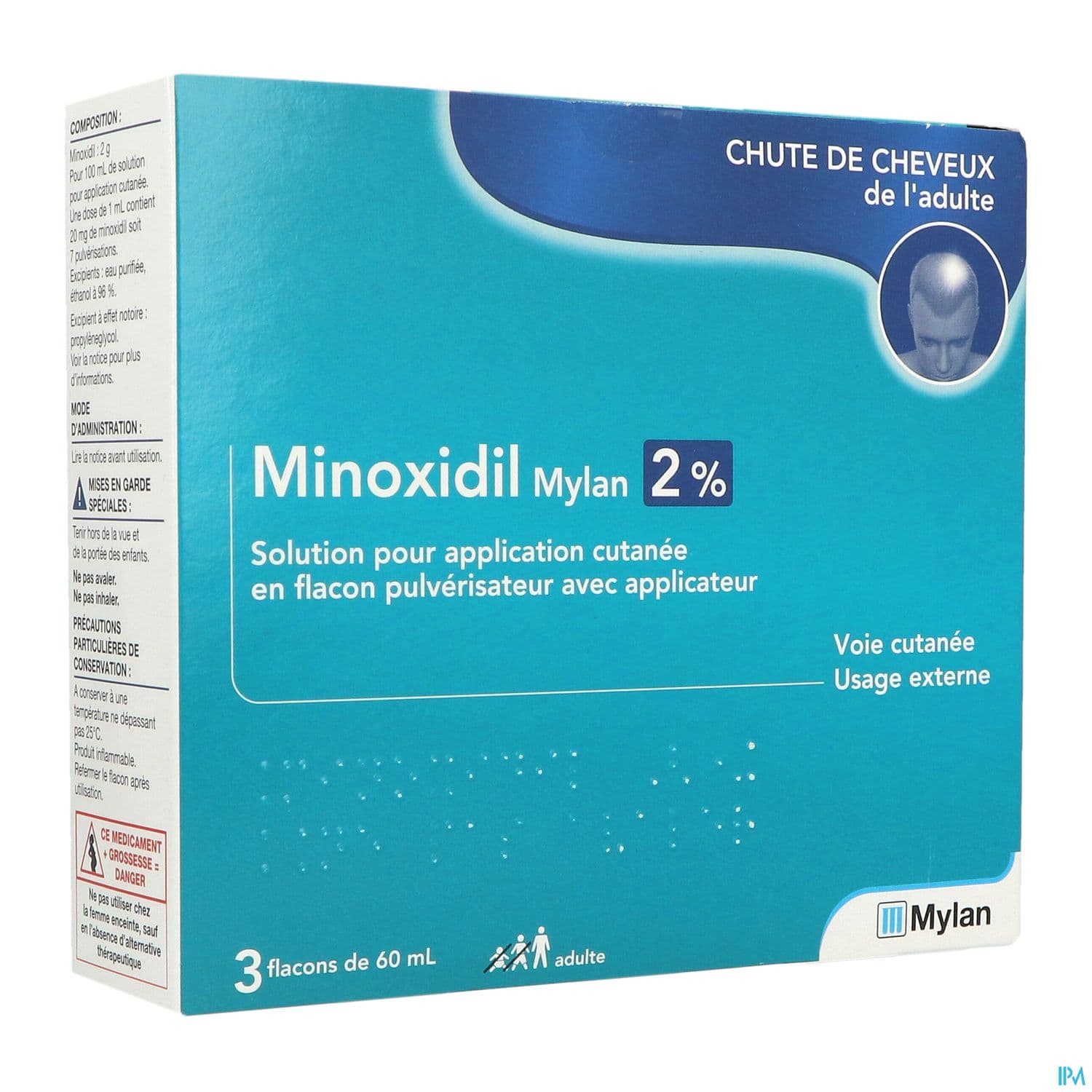 MINOXIDIL 2% VIATRIS SOL EXT 60ML3
