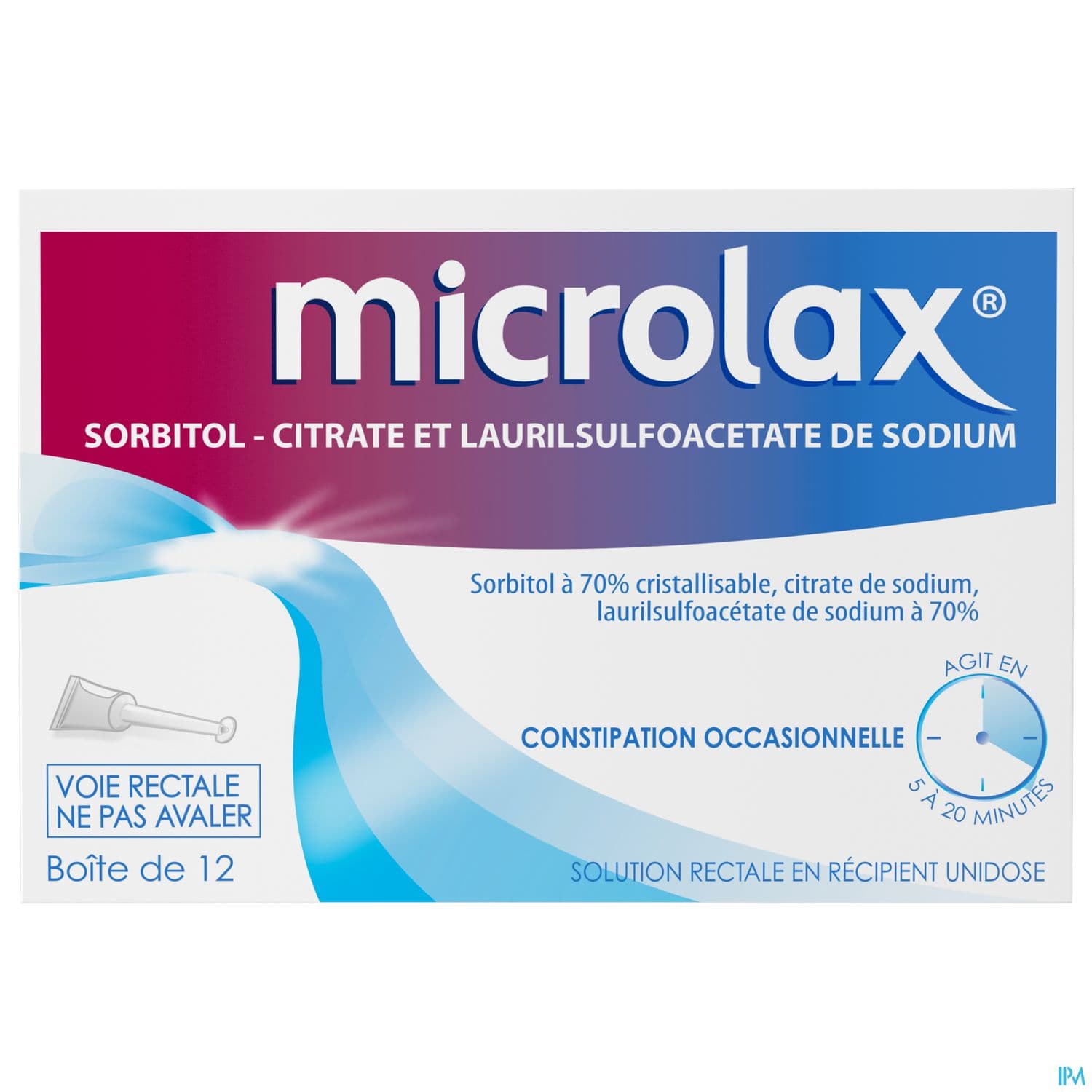 Microlax Solution Rectale Unidose 6g45 12