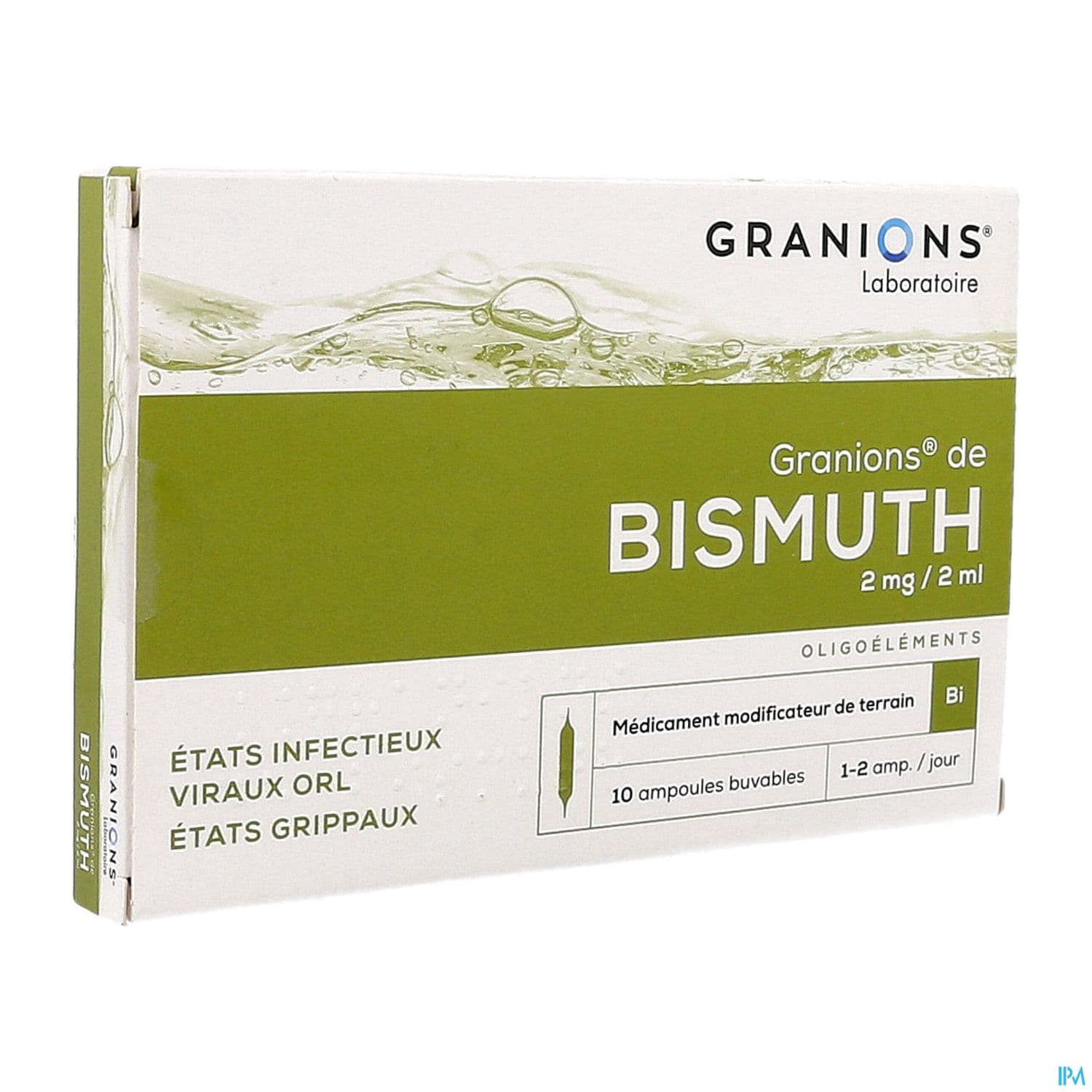 Granions Bismuth 2mg/2ml Solution Buvable Ampoule 2ml 10