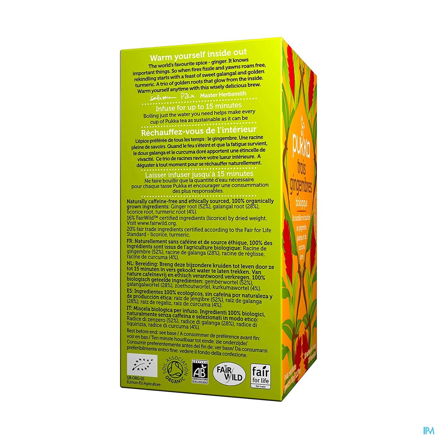 Pukka Infusion 3 Gingembres Bio Sachet 20