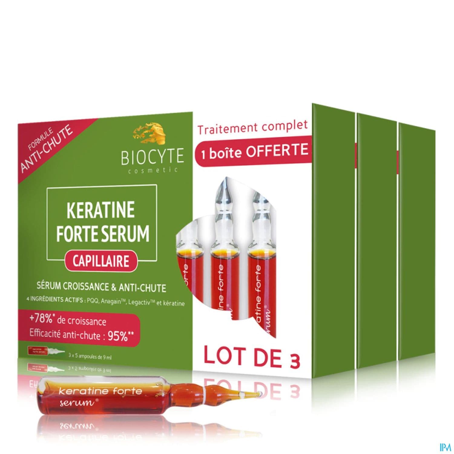 BIOCYTE KERATINE FORTE SERUM AMP15