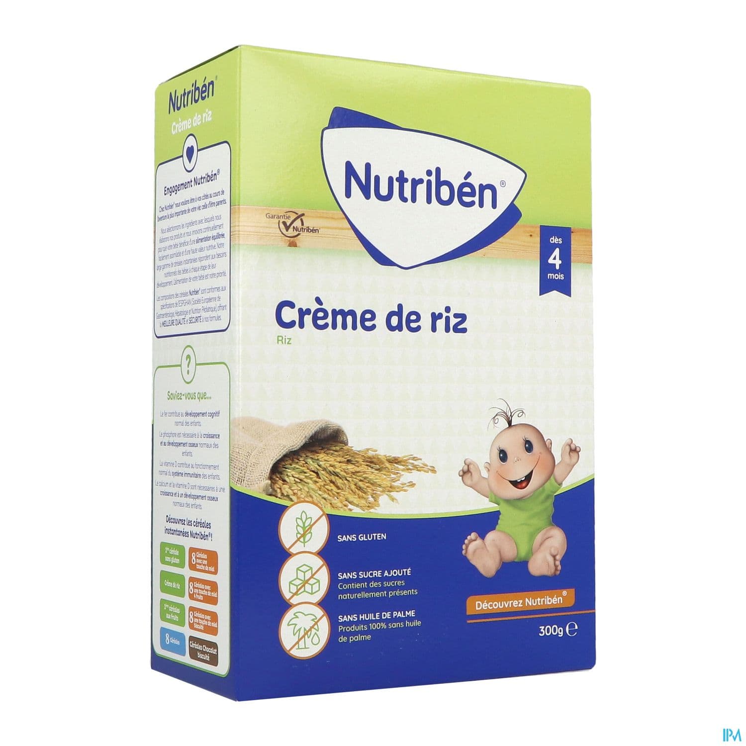 NUTRIBEN CREME RIZ S/GLUTEN300G — Pharmacie porte de la villette