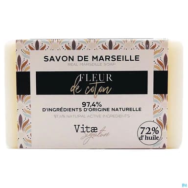 Vitae Cosmetics Savon De Marseille Fleur De Coton 100g